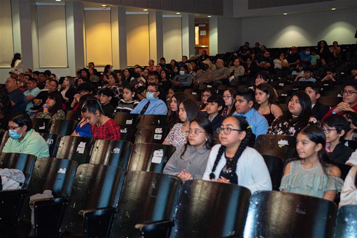 Some of the public at the ceremony